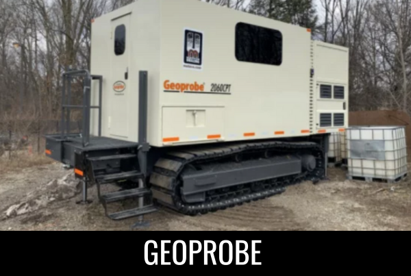 A Geoprobe 2060 CPT crawler for geotechnical drilling in the field